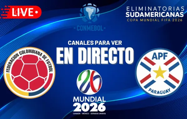 Colombia vs Paraguay por las Eliminatorias al Mundial 2026