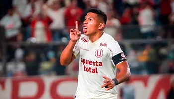 Edison Flores con camiseta de Universitario 2024