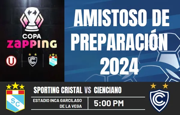 Sporting Cristal vs. Cienciano EN VIVO: Horarios y canales para ver el choque por la Copa Zapping