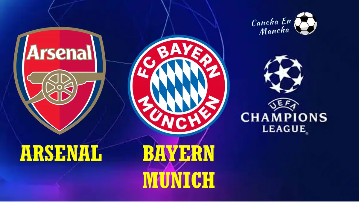 Line-ups Arsenal vs. Bayern Munich for the UEFA Champions League