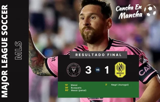 Inter de Miami venció a Nashville &#8211; Composición: Cancha en Mancha