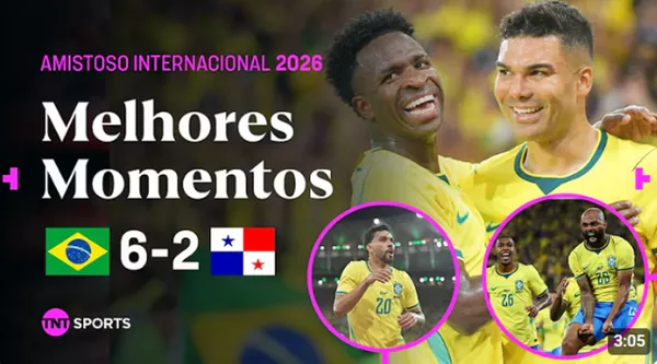 A ritmo de entrenamiento: Brasil aplastó a Panamá en amistoso previo al Mundial 2026 – VIDEO