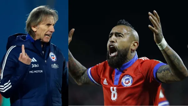 Arturo Vidal y Ricardo Gareca 2024