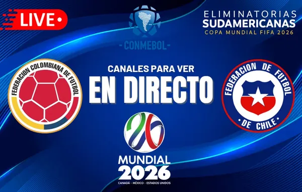Colombia y Chile se enfrentan por las eliminatorias al mundial 2026