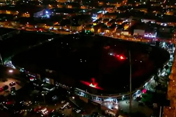 Apagón en el estadio de Alianza Lima