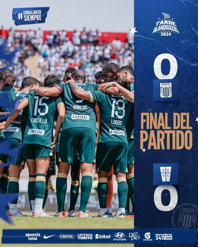 Final del encuentro en Trujillo Fuente: Alianza Lima