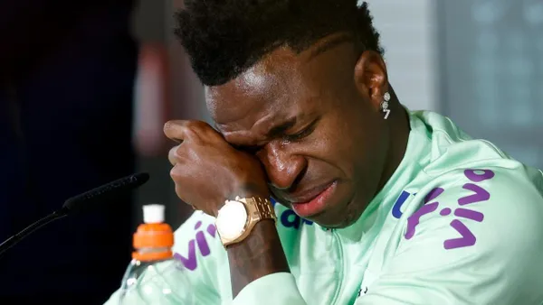 VIDEO: Vinícius se quiebra al hablar sobre el racismo en conferencia previa al amistoso entre Brasil y España
