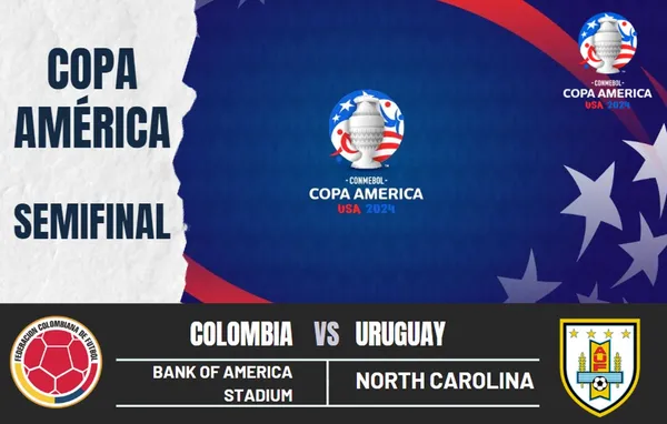 ¿A qué hora juegan Colombia vs. Uruguay la semifinal de la Copa América? Canales para ver el encuentro
