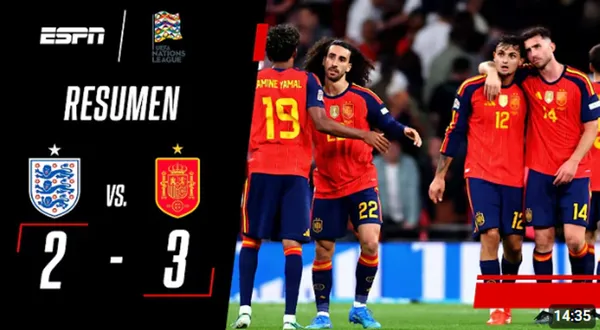 ¡Partidazo! España venció a Inglaterra en la fecha 1 de la UEFA Nations League 2026 – VIDEO