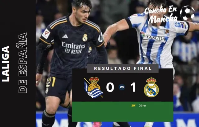 Real Madrid venció a La Real Sociedad &#8211; Composición: Cancha en Mancha