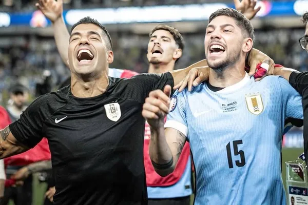 Luis Suarez y Federico Valverde en la seleccion uruguaya 2024