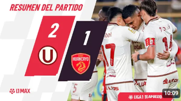 Universitario vs Sport Huancayo Torneo APertura 2026