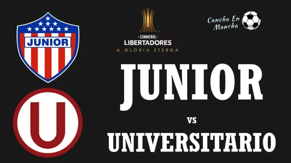 Alineaciones confirmadas entre Universitario vs Junior por la Fase de Grupos de la Copa Libertadores