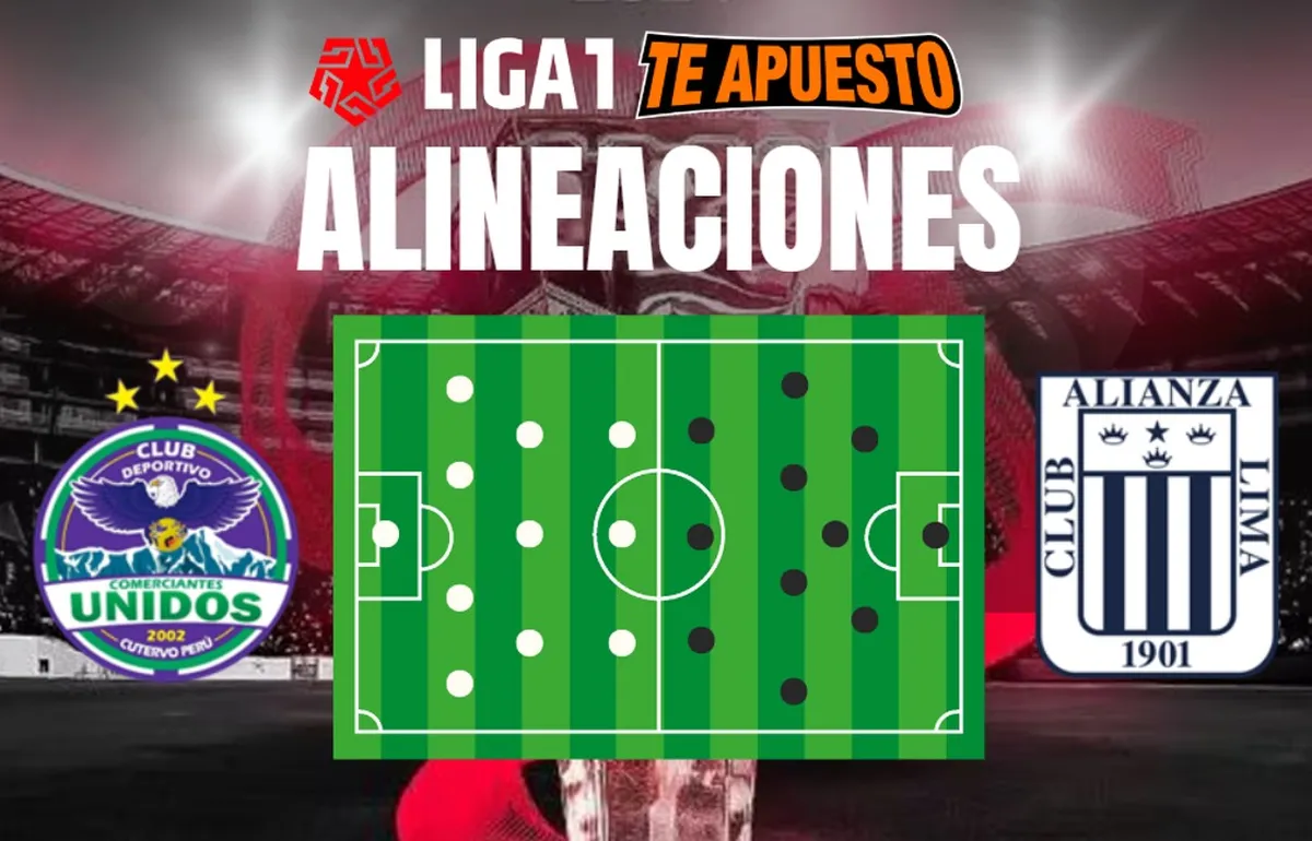 Alineaciones de Alianza Lima y Comerciantes Unidos para el duelo por el Torneo Clausura