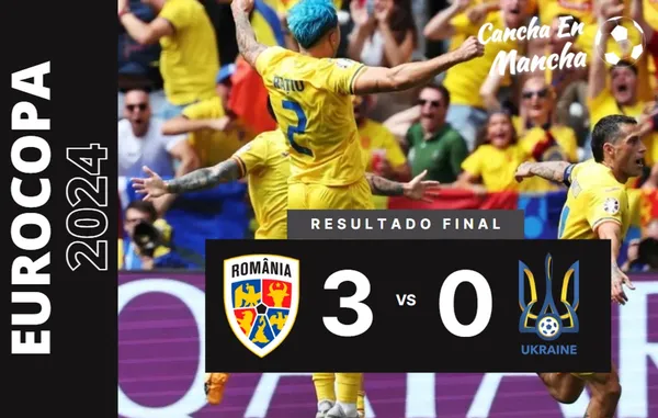 Rumanía sorprendió a Ucrania con goleada histórica en la Eurocopa – VIDEO