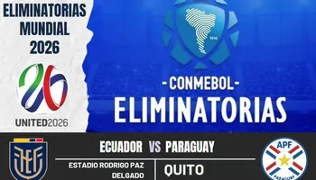 Ecuador y paraguay se enfrentan por las eliminatorias al mundial 2026.