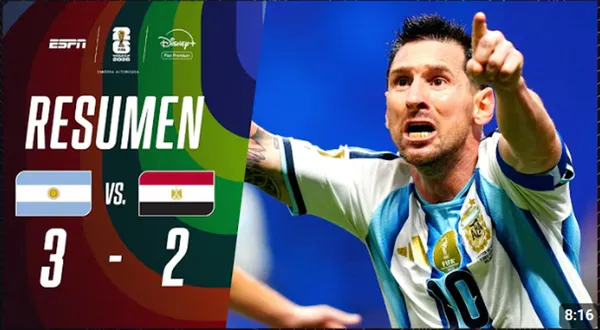 Argentina vs Egipto Mundial 2026