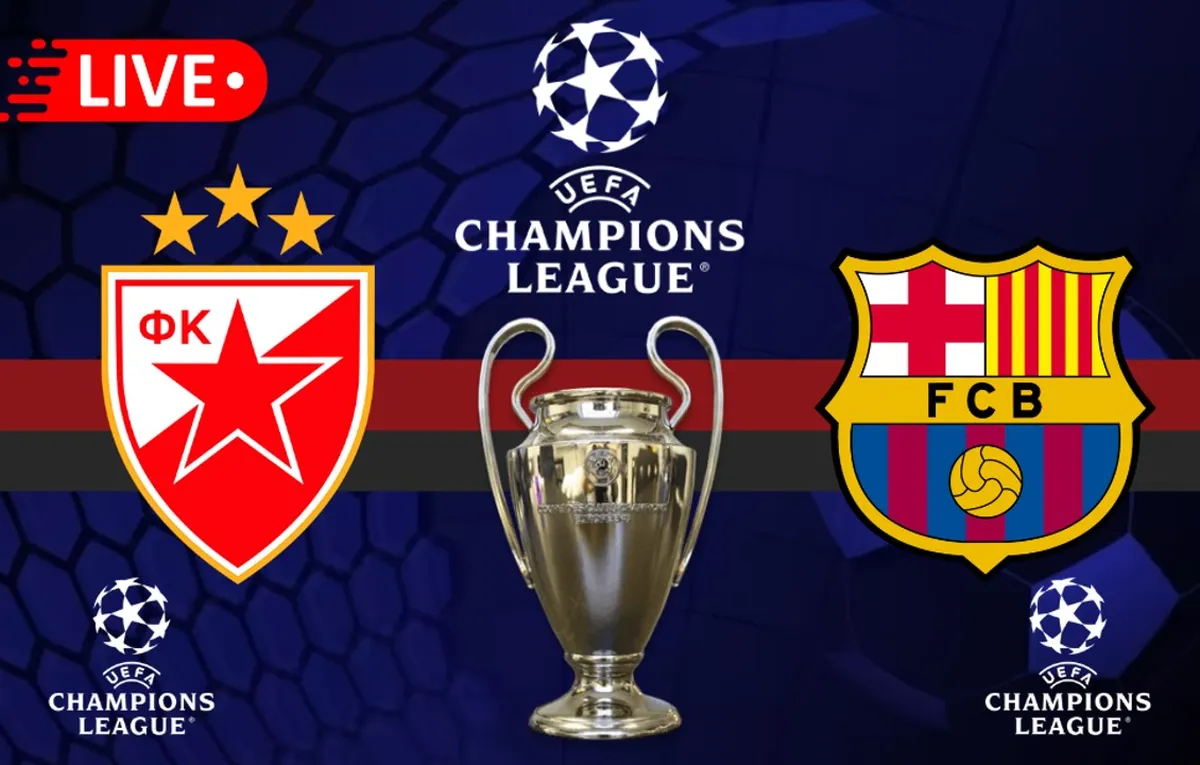 Estrella Roja vs Barcelona por la UEFA Champions League 2024