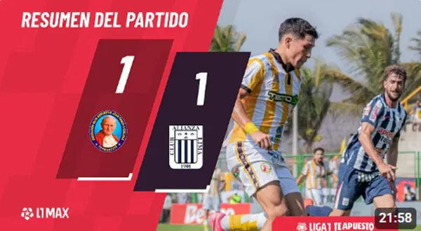 Alianza Lima y Juan Pablo II empataron por la fecha 8 Torneo Clausura 2026 – VIDEO