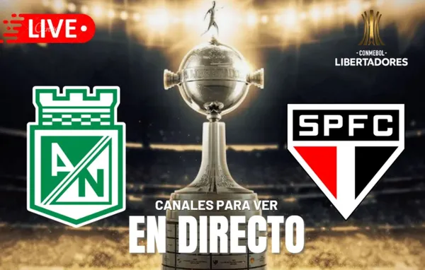 Atlético Nacional vs. Sao Paulo EN VIVO: hora, canal y todo sobre la ida de octavos en la Copa Libertadores 2025