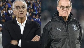Jorge Fossati y Marcelo Bielsa DTs de Perú y Uruguay
