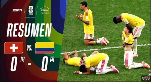 Dolor cafetero: Colombia cayó ante Suiza por penales y se despide del Mundial 2026 – VIDEO