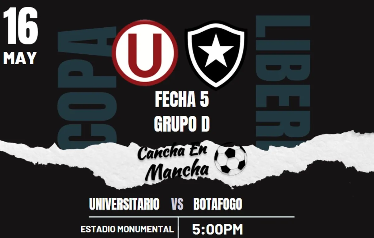 EN VIVO Universitario vs. Botafogo vía ESPN por Copa Libertadores