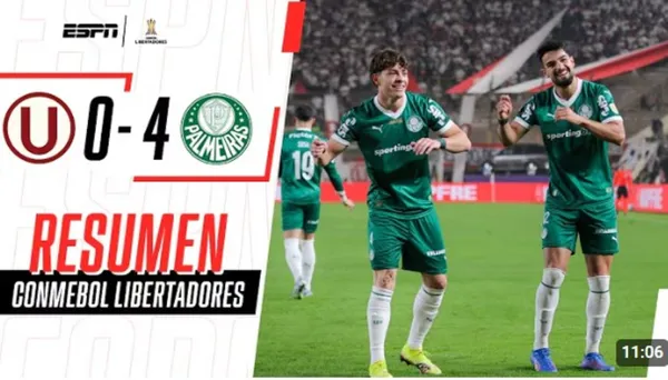 ¡Pesadilla! Palmeiras aplastó a la ‘U’ en el Monumental por la Copa Libertadores 2025- VIDEO