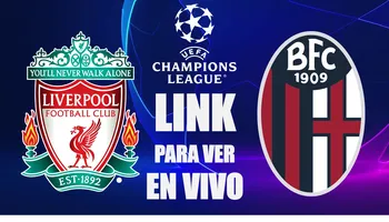 Liverpool vs Bologna por la UCL 2024 - Composición: Cancha en Mancha