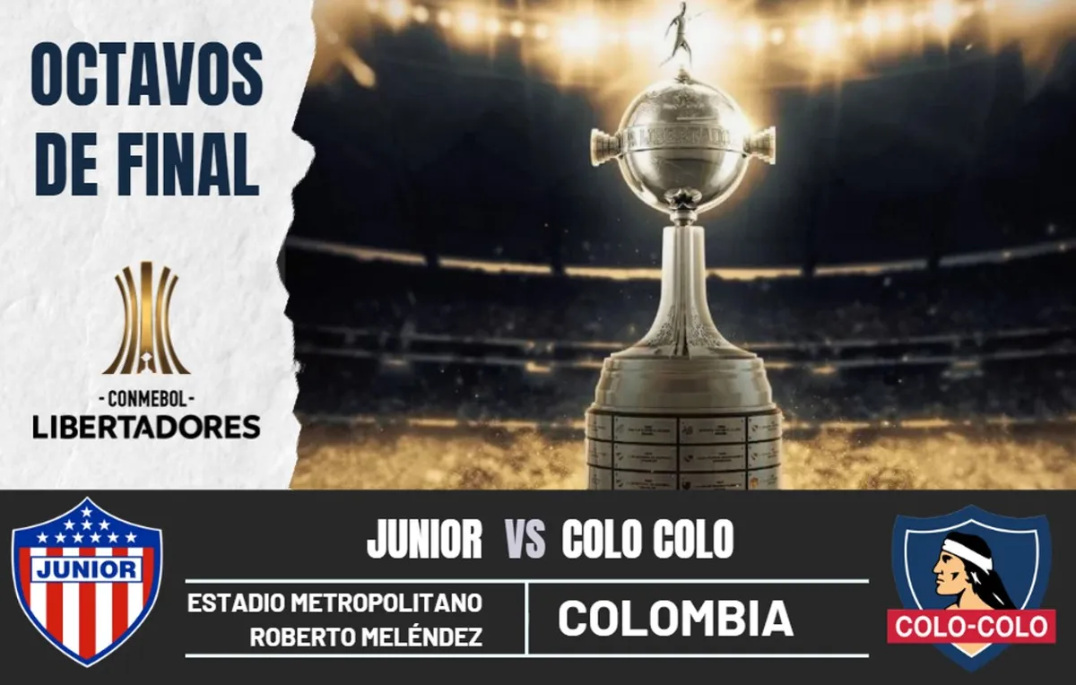 Junior vs. Colo Colo EN VIVO: Horarios, pronósticos y canales para ver los octavos de la Copa Libertadores