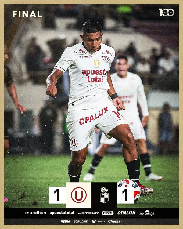 Universitario Empata 1-1 Frente a Coquimbo Unido en la Noche Crema.