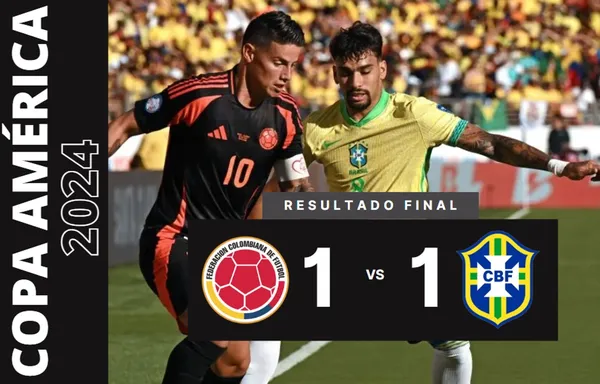 Brasil clasificó a cuartos tras empatar con Colombia en la Copa América – VIDEO