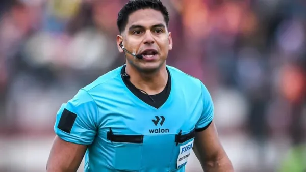 Bruno Pérez arbitro de Alianza Lima vs Cienciano 2025