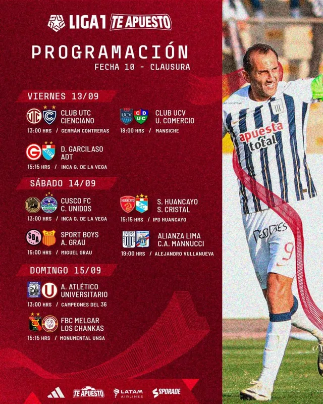 Programación de la fecha 10 del Torneo Clausura 2024 &#8211; Foto: Liga 1