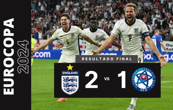 Inglaterra clasifica a cuartos de la Eurocopa tras vencer a Eslovaquia en un partidazo – VIDEO