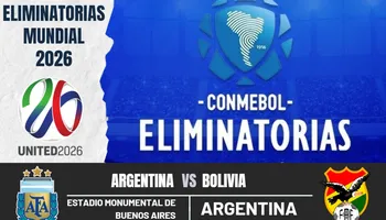 Argentina y Bolivia se enfrentarán en las eliminatorias 2026