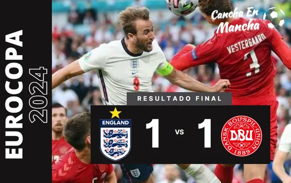 Inglaterra y Dinamarca empataron en la fecha 2 de la Eurocopa 2024 – VIDEO