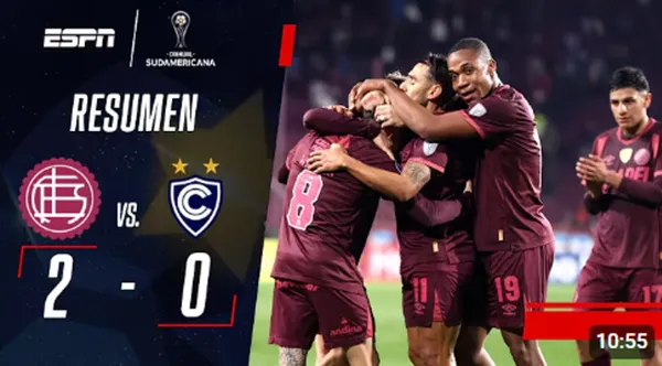 Cienciano tropezó en Argentina: cayó 2-0 ante Lanús por la Copa Sudamericana 2026 – VIDEO