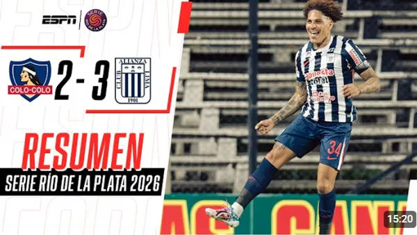 ¡Despedida con triunfo! Alianza Lima venció a Colo Colo en la Serie Río de la Plata 2026 – VIDEO