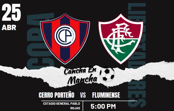 Cerro Porteño vs Fluminense EN VIVO: Dónde ver el encuentro por Copa Libertadores