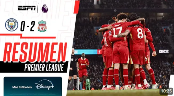 Manchester City vs Liverpool 2025