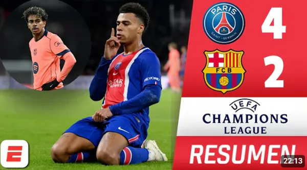 ¡Partidazo! PSG venció 4-2 al Barcelona en la fecha 3 de la UEFA Champions League 2026/27 – VIDEO