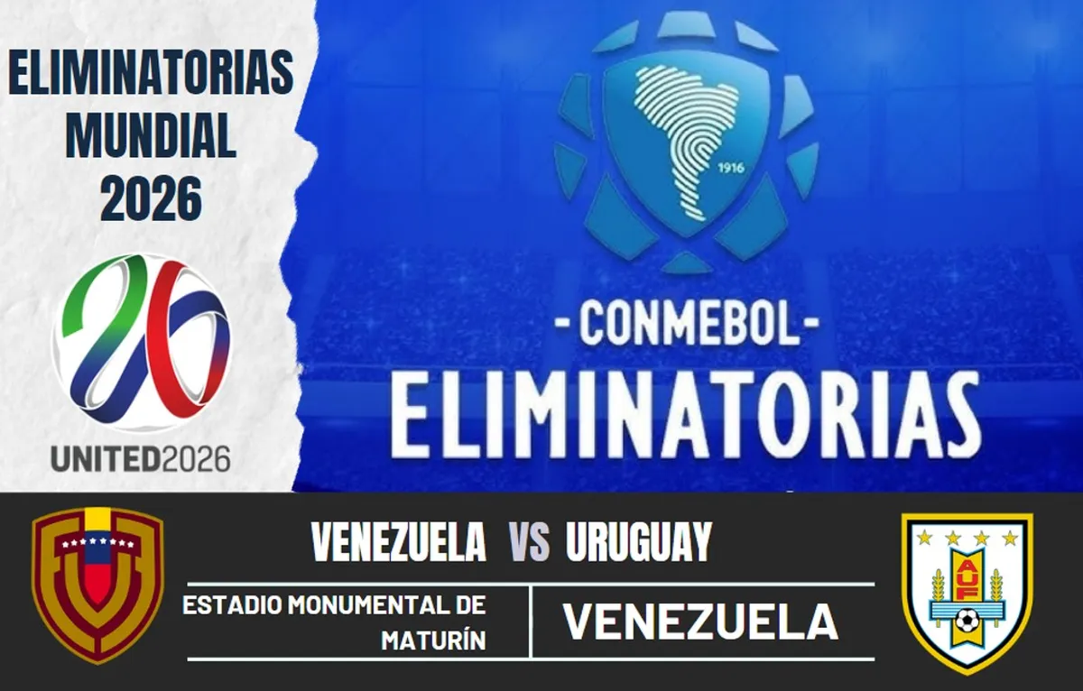 ¿Cuándo y a qué hora juegan Venezuela vs. Uruguay por las Eliminatorias al Mundial 2026?