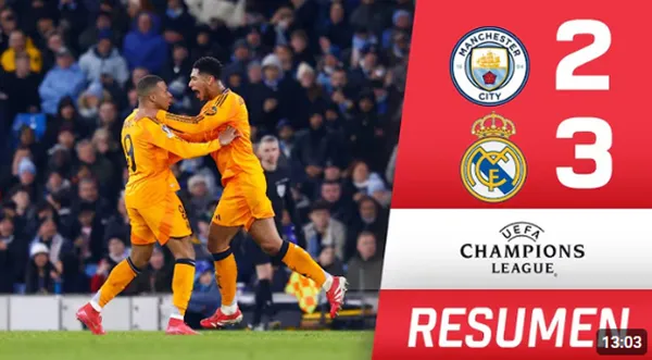 Manchester City vs Real Madrid 2025