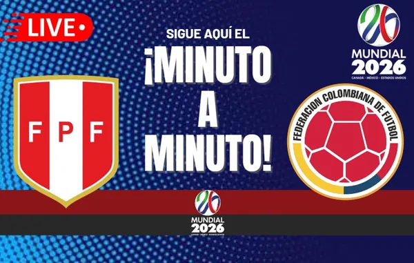 Perú vs. Colombia EN VIVO y EN DIRECTO: Sigue el minuto a minuto de la BICOLOR en las Eliminatorias 2026