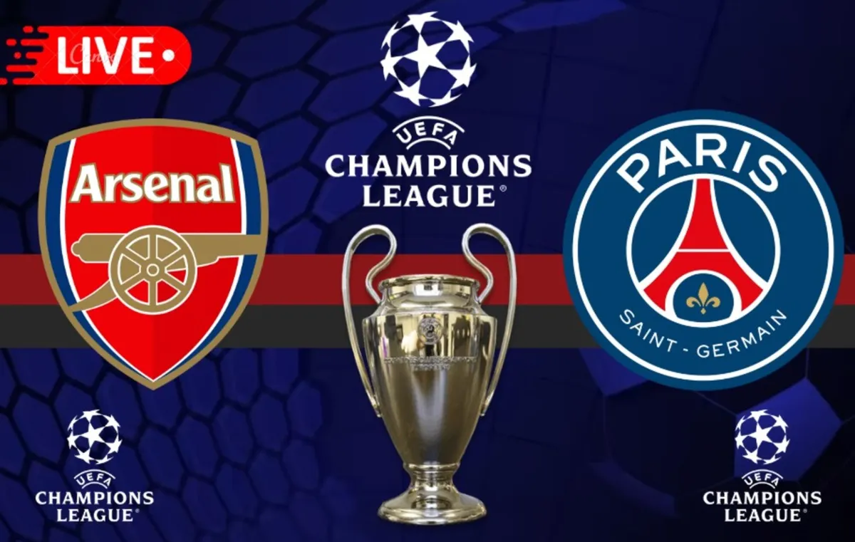 Arsenal vs PSG Semifinales UEFA Champions League 2024-25.