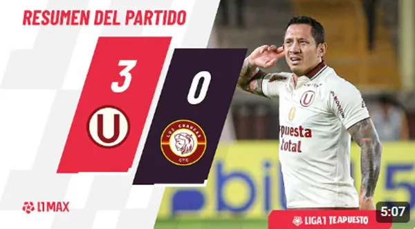 Universitario goleó a Los Chankas y alcanzó la cima del Torneo Clausura 2026 – VIDEO
