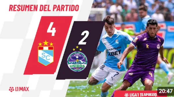 Sporting Cristal venció 4-2 a Comerciantes Unidos y recuperó la punta del Torneo Clausura 2026 – VIDEO