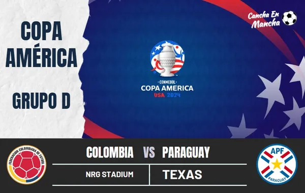 ¿A qué hora juegan Colombia vs. Paraguay por la Copa América? Horarios y canales para ver el encuentro
