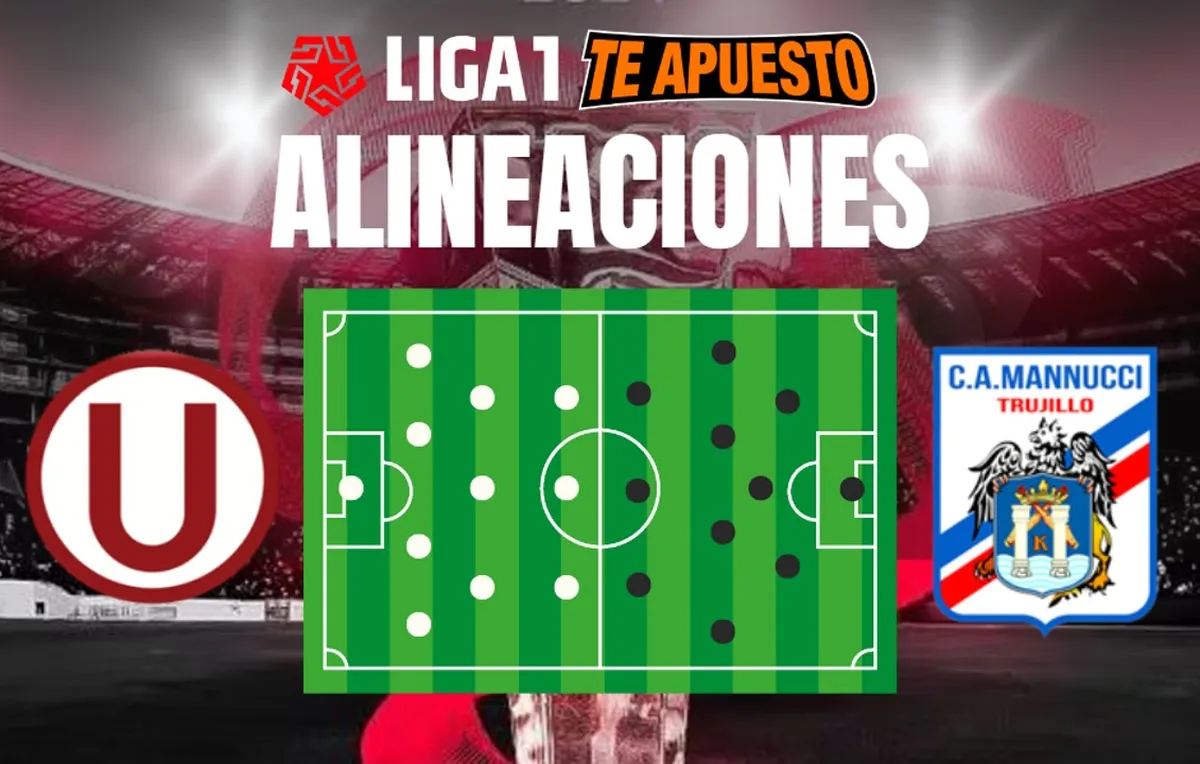 Alineaciones de Universitario y Manucci para el choque por la fecha 1 del Torneo Clausura 2024
